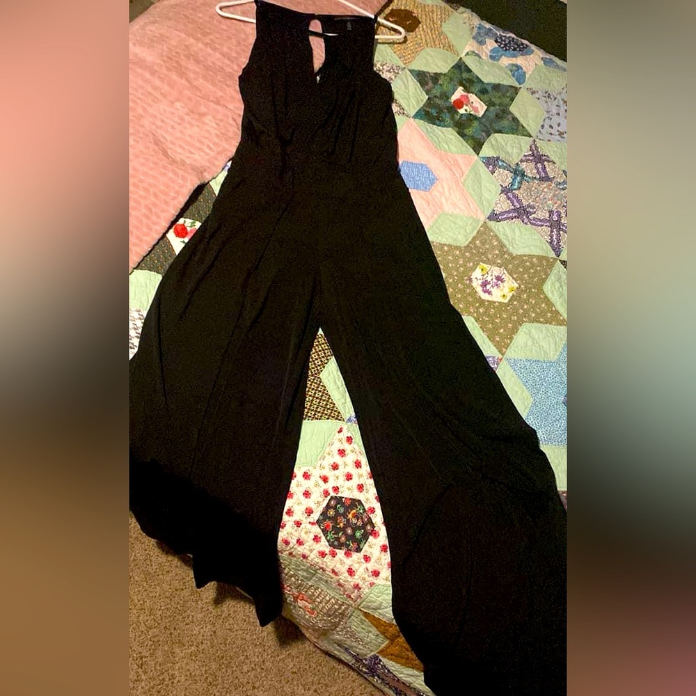WHBM Black jumpsuit, never worn, stretch fabric